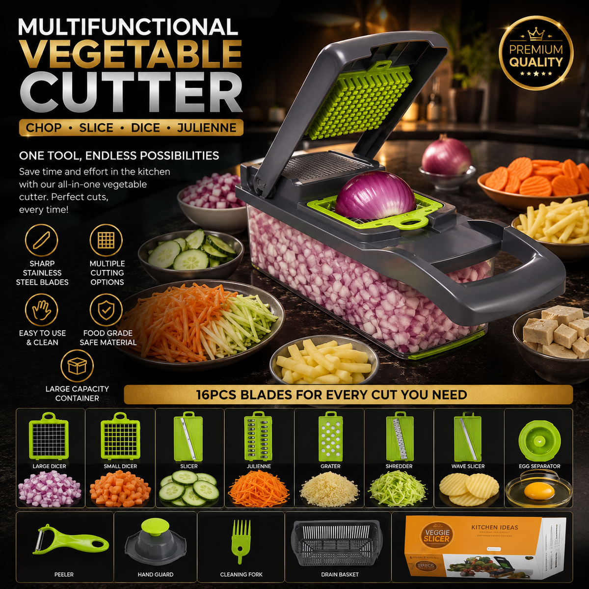 Multifunctional Vegetable Cutter
